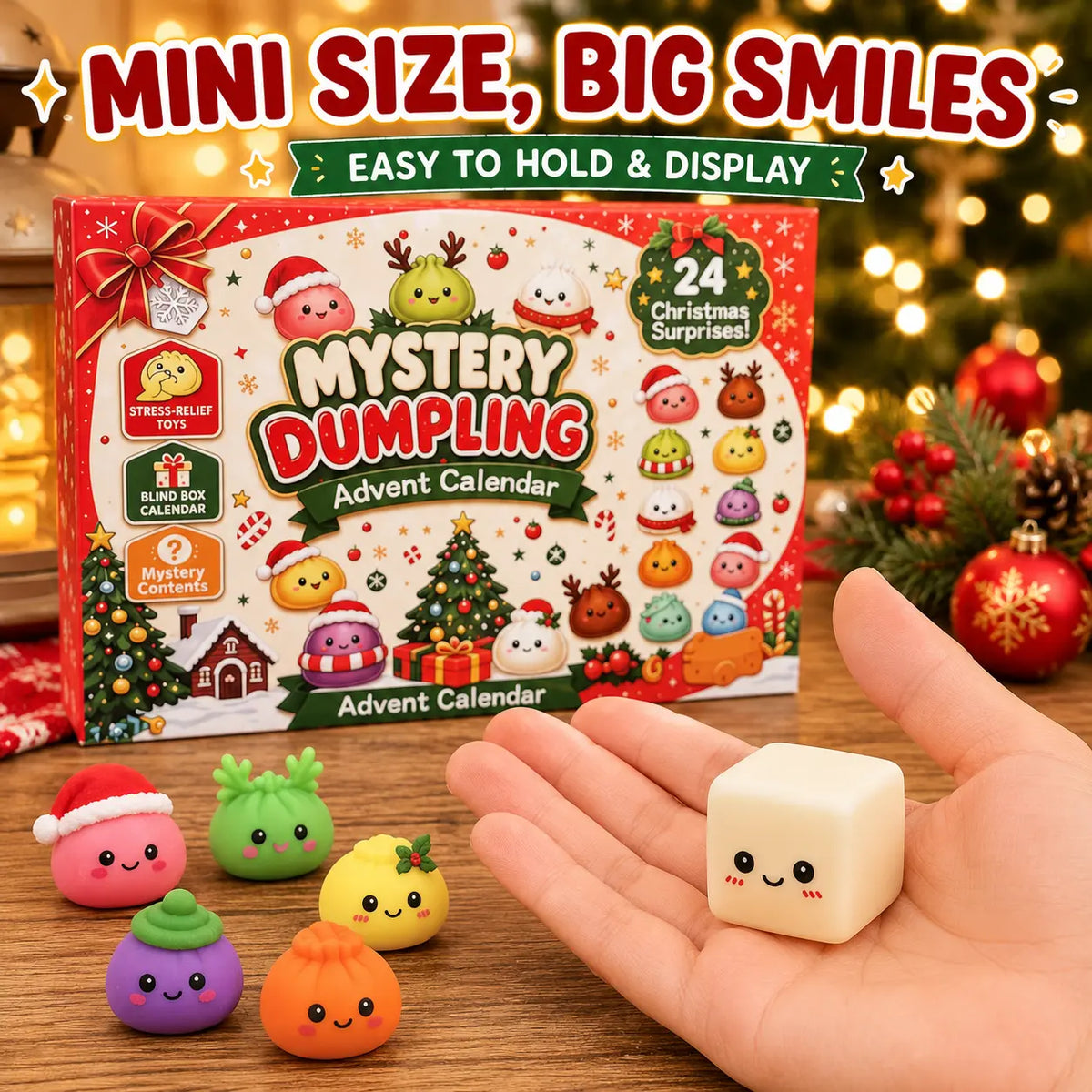 24 Days of Christmas Surprises – Dumpling Squishy Advent Calendar 🎄