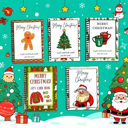 DIY Spiral-Bound Christmas Gift Card Book | Personalized Festive Xmas Gift
