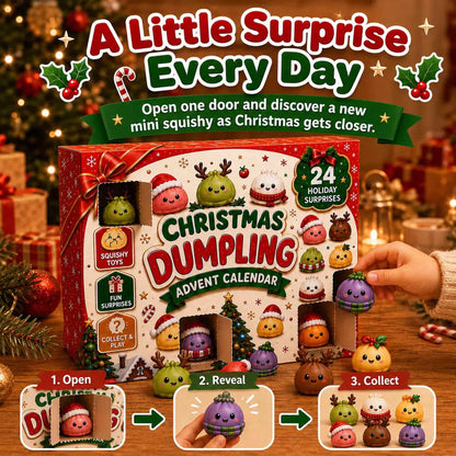 24 Days of Christmas Surprises – Dumpling Squishy Advent Calendar 🎄